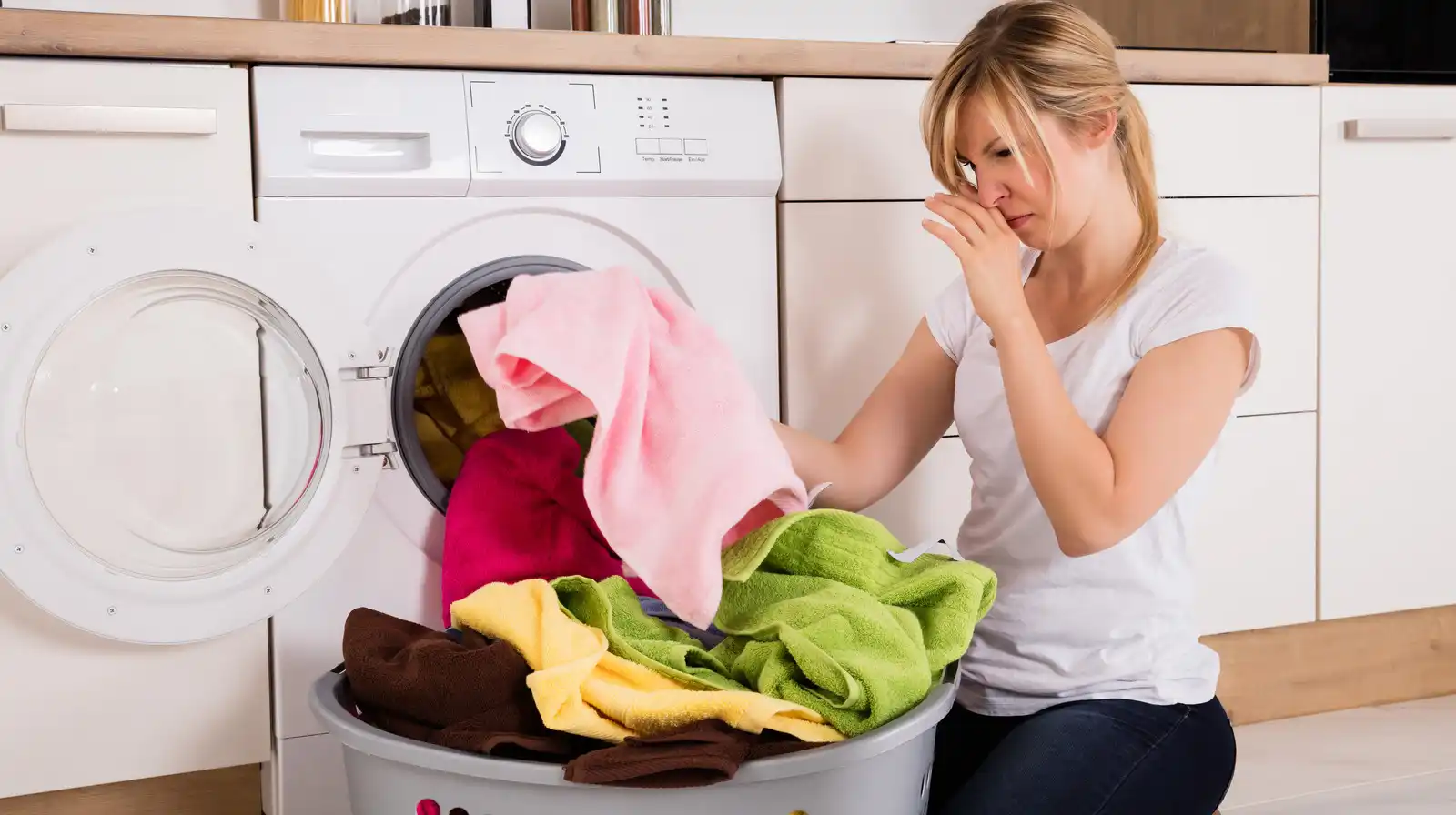 how to get mildew smell out of dryer