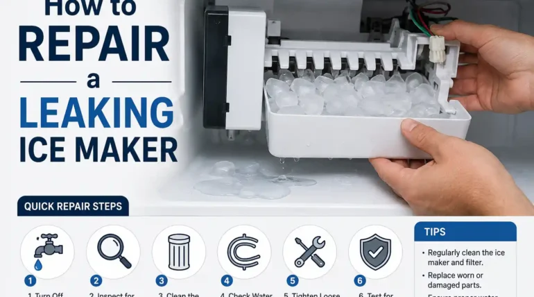 how to repair a leaking ice maker​