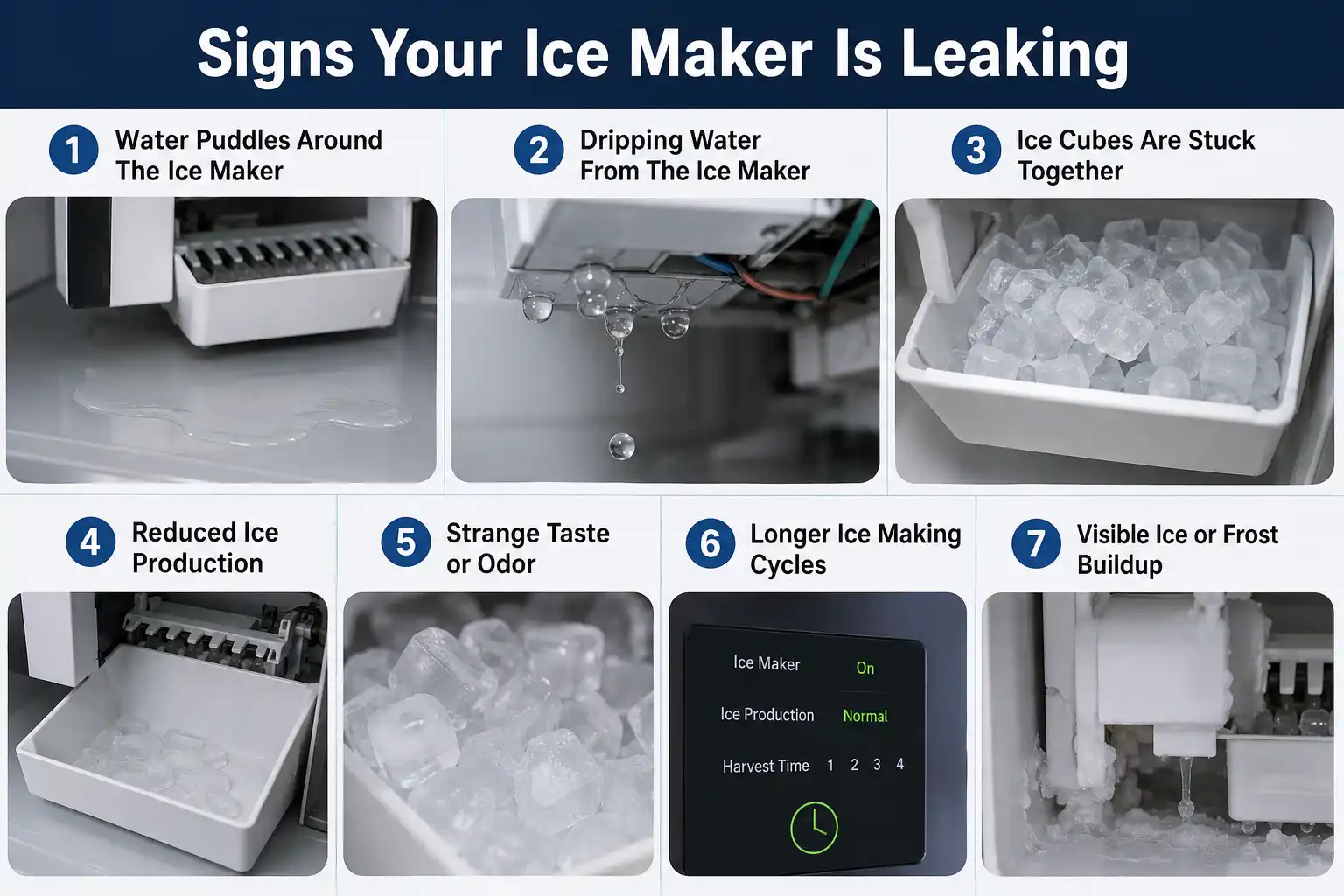 how to repair a leaking ice maker